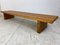 Modernist Wooden Slat Bench in the Style of Perriand, 1960s, Image 10