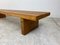 Modernist Wooden Slat Bench in the Style of Perriand, 1960s 11