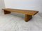 Modernist Wooden Slat Bench in the Style of Perriand, 1960s 3