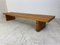 Modernist Wooden Slat Bench in the Style of Perriand, 1960s, Image 3