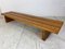 Modernist Wooden Slat Bench in the Style of Perriand, 1960s, Image 2