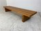 Modernist Wooden Slat Bench in the Style of Perriand, 1960s 6
