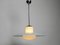 Mid-Century Double Glass Ceiling Lamp by Wilhelm Braun Feldweg for Doria 6