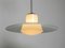 Mid-Century Double Glass Ceiling Lamp by Wilhelm Braun Feldweg for Doria 2