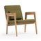 Danish Green Armchair by Massana / Tremoleda for Mobles114 1