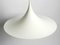 Very Huge White Metal Semi Tulip Pendant Lamp from Fog & Mørup, 1970s 4
