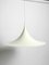 Very Huge White Metal Semi Tulip Pendant Lamp from Fog & Mørup, 1970s 7