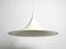 Very Huge White Metal Semi Tulip Pendant Lamp from Fog & Mørup, 1970s 1
