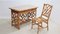 Vintage Rattan Writing Desk from Vivai del Sud, 1970s, Set of 2, Image 16