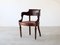 Caned Mahogany Desk Chair, Image 1