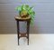 Art Deco Wooden Plant Stand with Painting 8