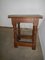 Beech Coffee Table with Stools, Set of 3 4