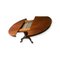 Ovaler ausziehbarer Esstisch aus Mahagoni von Garnelo 2