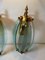 Mid-Century Glass and Brass Sconces, Italy, 1960s, Set of 2 10