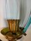 Mid-Century Glass and Brass Sconces, Italy, 1960s, Set of 2, Image 6