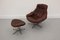 Swivel Armchair and Stool by H. W. Klein for Bramin, 1970s, Set of 2, Image 17