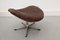 Fauteuil Pivotant et Tabouret par HW Klein pour Bramin, 1970s, Set de 2 8