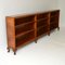 Long Antique Burr Walnut Open Bookcase, Image 3