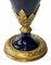 Französische Kobaltblaue Porzellan und Bronze Vase, 1900er 4