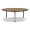 Round Teak and Aluminium Coffee Table, 1960s 1