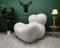 La Mamma Up5 Up 2000 Lounge Chair in White Boucle from B&B Italia 7