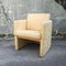 Kubistischer Sessel mit Gemustertem Stoff, Frankreich 1