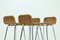 Chromed Steel and Rattan Bar Stools from Rohé Noordwolde, 1960s, Set of 4, Image 6