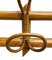 Mid-Century French Riviera Rattan and Bamboo Canes Coat Rack, 1960s 2
