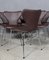 Model Syveren 3107 Dining Chair in Mokka Aniline Leather by Arne Jacobsen for Fritz Hansen 6