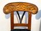 Pair of Biedermeier Shovel Chairs, Walnut, Ink Painting, South Germany, 1830s, Set of 2, Image 10