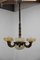 Large Art Deco Wooden Chandelier, 1920s, Image 6