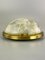 Plafoniere Deckenlampe aus Glas, 1970er 4