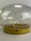 Mid-Century Space Age Deckenlampe aus Glas, 1960er 4