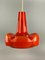 Mid-Century Space Age Deckenlampe aus Glas von Peill & Putzler 1