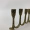 Brutalist Brass Menorah, 1960s, Image 3