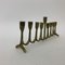 Brutalist Brass Menorah, 1960s, Image 4