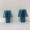 Gavik Mushroom Tischlampen aus Blauem Glas von Ikea, 2er Set 2