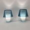 Gavik Mushroom Table Lamps in Blue Glass from Ikea, Set of 2 5