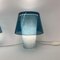 Gavik Mushroom Table Lamps in Blue Glass from Ikea, Set of 2 6