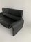 DS2011 Sofa aus schwarzem Leder von De Sede, 1980er 3