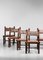 Brasilianische Stühle aus Leder und Massivholz, 1960er, 6er Set 12