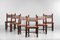 Chaises en Cuir et Bois Massif, Brésil, 1960s, Set de 6 11