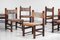 Brazilian Chairs in Leather and Solid Wood, 1960s, Set of 6 3