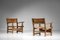 Scandinavian Solid Wood Safari Style Armchairs, Set of 2 5