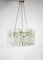 Italian Chandelier in Frosted Glass from Fontana Arte, 1960s, Image 9