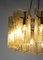 Italian Chandelier in Frosted Glass from Fontana Arte, 1960s, Image 4