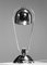 Französische Moderne Art Deco Chrom Tischlampe im Stil von Maison Desny, 1950er 11