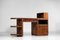 French Modernist Desk in Solid Oak, 1940s 3