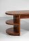 French Modernist Desk in Solid Oak, 1940s 4