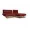 Red Leather Mary Corner Sofa from Koinor 1